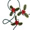 KSA Holly Berry Cluster Mini Christmas String Lights - Red - 12' Green Wire - 36ct